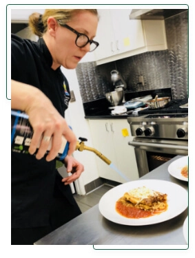 Woman preparing a food